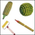 Acupressure Massager & Exerciser Combo Sets kit With Karela, Ball - Wooden, Sujok Jimmy & Mini Roller